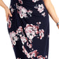 Connected Women's Ity Faux Wrap Dress Blue Size 24W