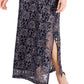 Connected Women's Printed Lace Gown Blue Size 16