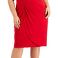 Connected Women's Side Tab Dress Red Size 18W