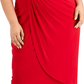 Connected Women's Side Tab Dress Red Size 18W