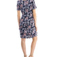 Connected Women's Pleated Printed Tiered Sheath Dress Pink Size 8