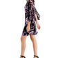 Connected Women's Chiffon Sleeve Sheath Dress Purple Size 6 Petite