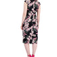 Connected Women's Floral Print Midi Dress Pink Size 10