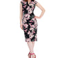 Connected Women's Floral Print Midi Dress Pink Size 10