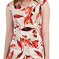 Connected Women's Floral Print Midi Dress Brown Size 10