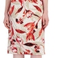 Connected Women's Floral Print Midi Dress Brown Size 10
