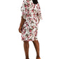 Connected Women's 3/4 Sleeve Sheath Dress Red Size 14W