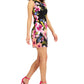 Connected Women's Floral Sheath Dress Pink Size 10Petite