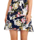 Connected Women's Tiered Chiffon Fit & Flare Dress Blue Size 8Petite