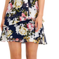 Connected Women's Tiered Chiffon Fit & Flare Dress Blue Size 8Petite