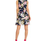 Connected Women's Tiered Chiffon Fit & Flare Dress Blue Size 10Petite
