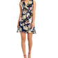Connected Women's Tiered Chiffon Fit & Flare Dress Blue Size 10Petite
