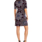 Connected Women's Mini Wrap Sheath Dress Blue Size 14P