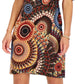 Connected Women's Printed Side Ring Dress Brown Size 12Petite