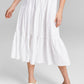 And Now This Women's Clip Dot V Neck Cotton Maxi Dress White Size X-Large