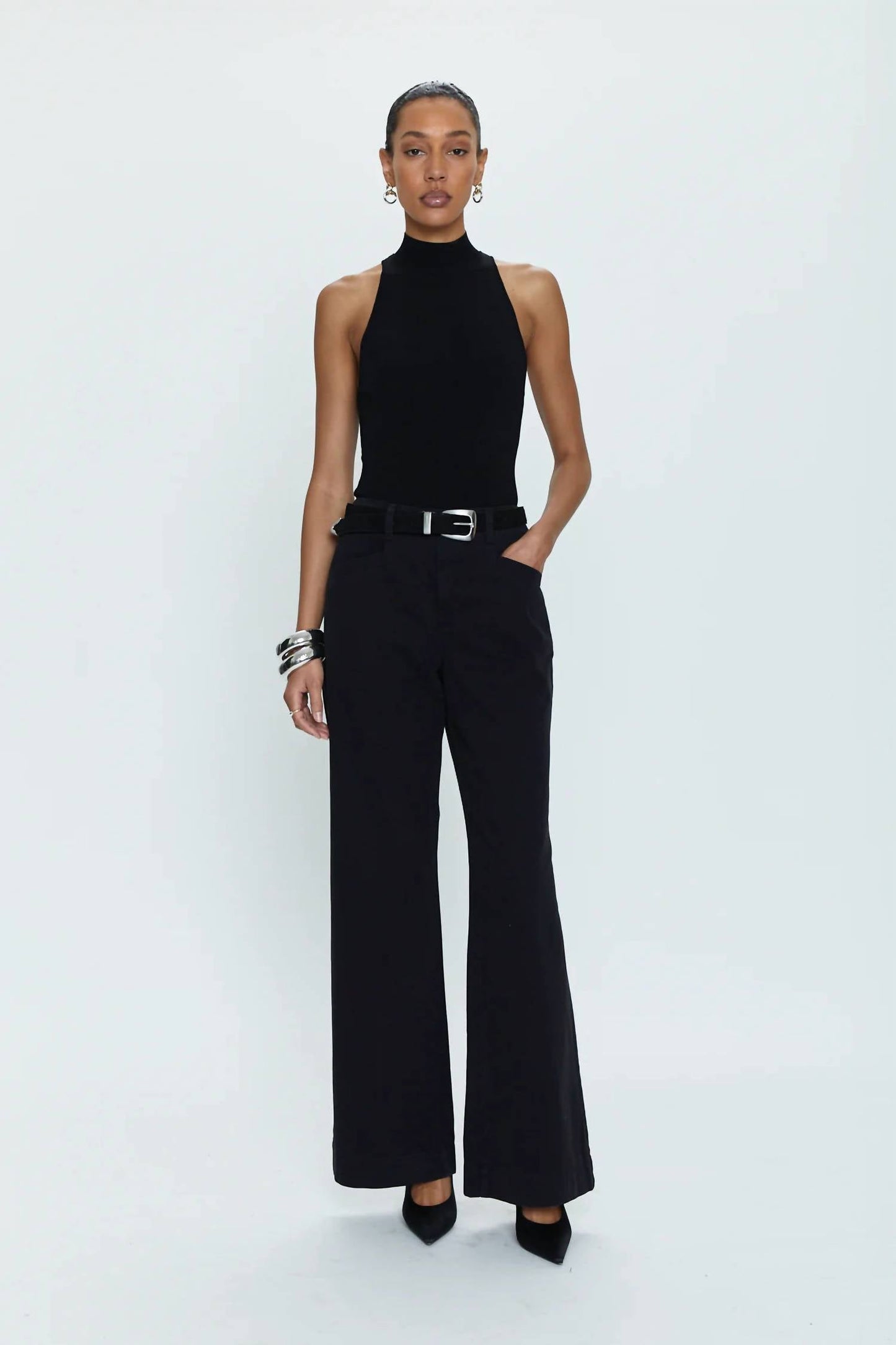 Pistola - Jasmine High-rise Wide-leg Trouser