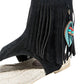 फ्रेंच ब्लू - वीमेन्स यवेट थोंग फ्रिंज डिटेल वाले फ्लैट सैंडल