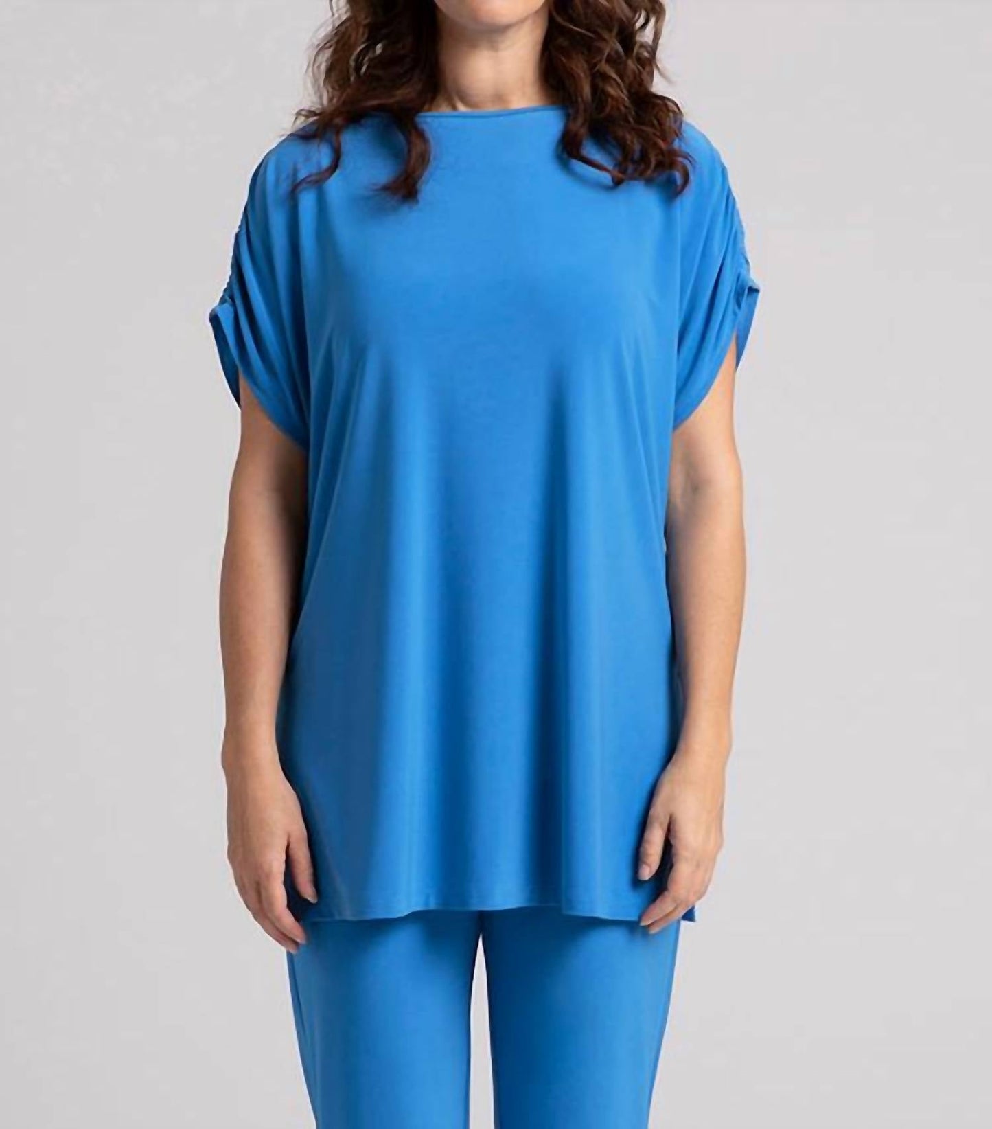 Sympli - Revelry Ruched Shoulder Tunic - Plus