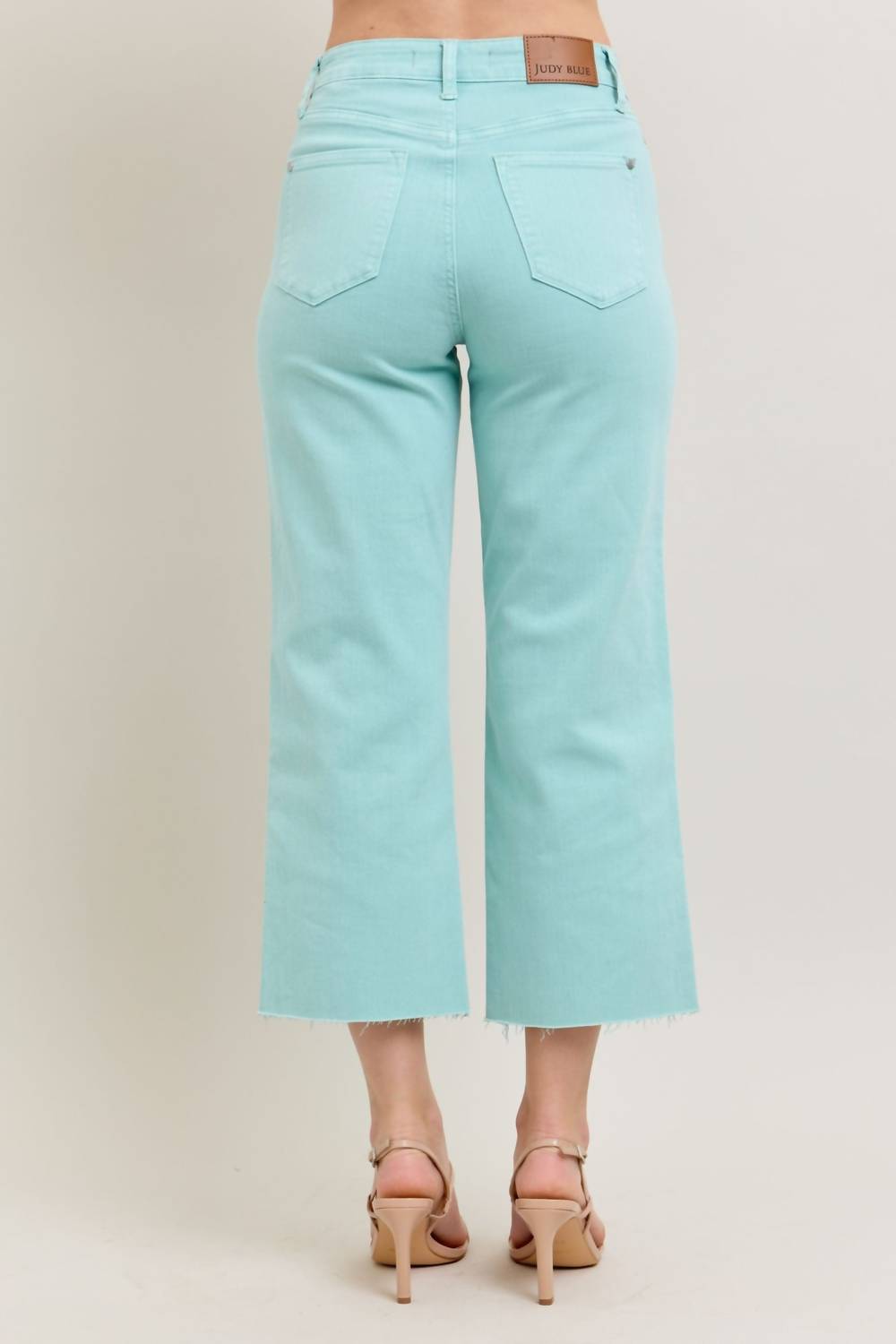 Judy Blue - High Waist Wide Leg Crop Jean