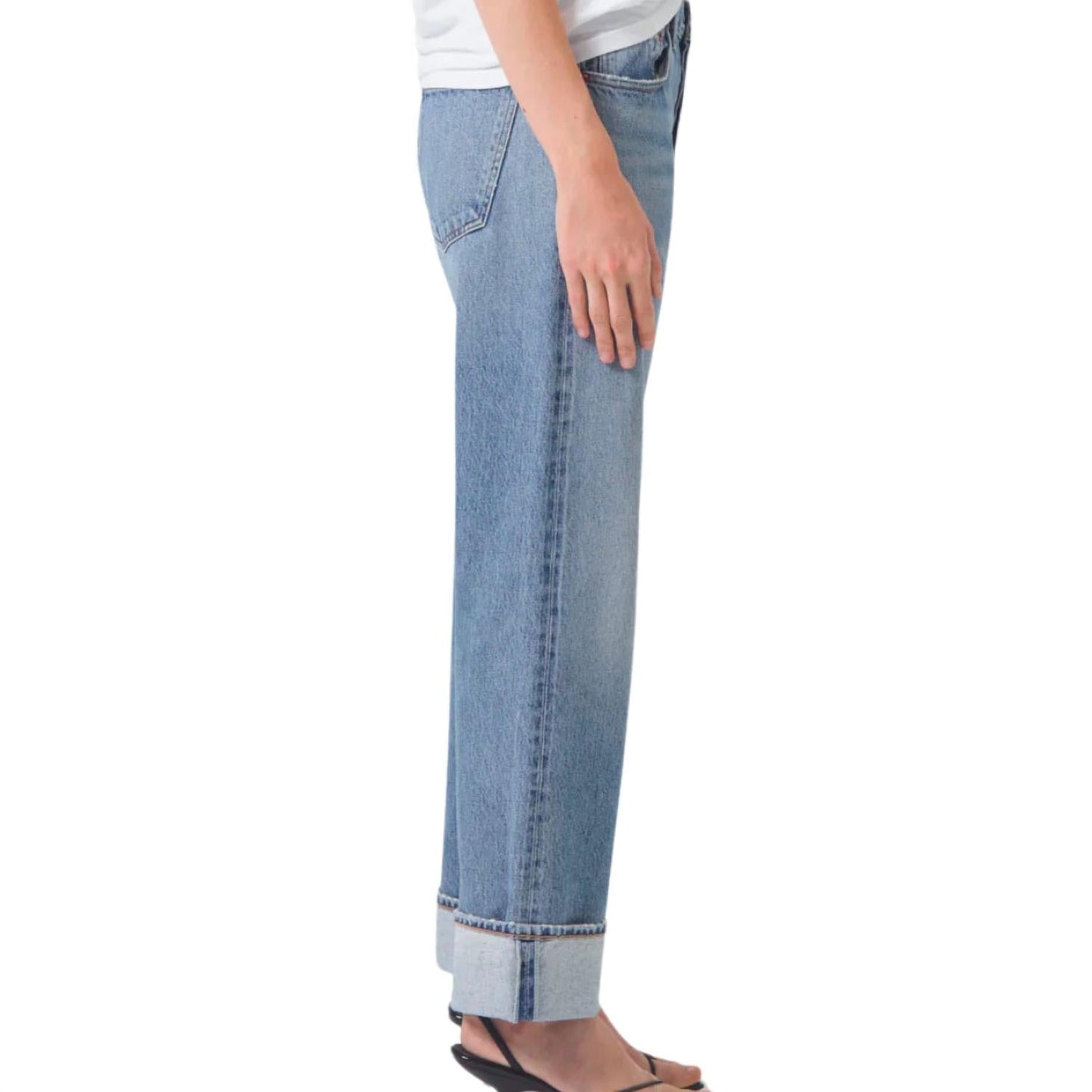 Agolde - Fran Low Slung Easy Straight Jean