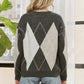 Adora - Diamond Print Knit Sweater