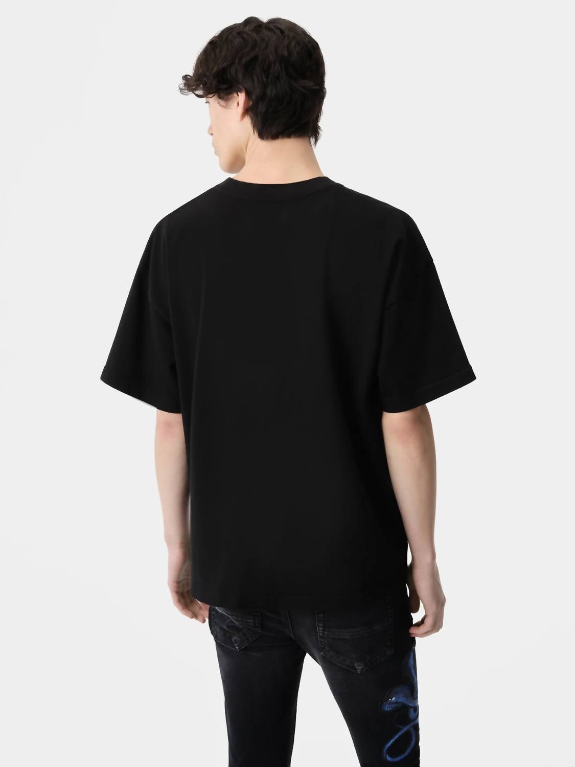Amiri - Glitter Snake Logo Tee
