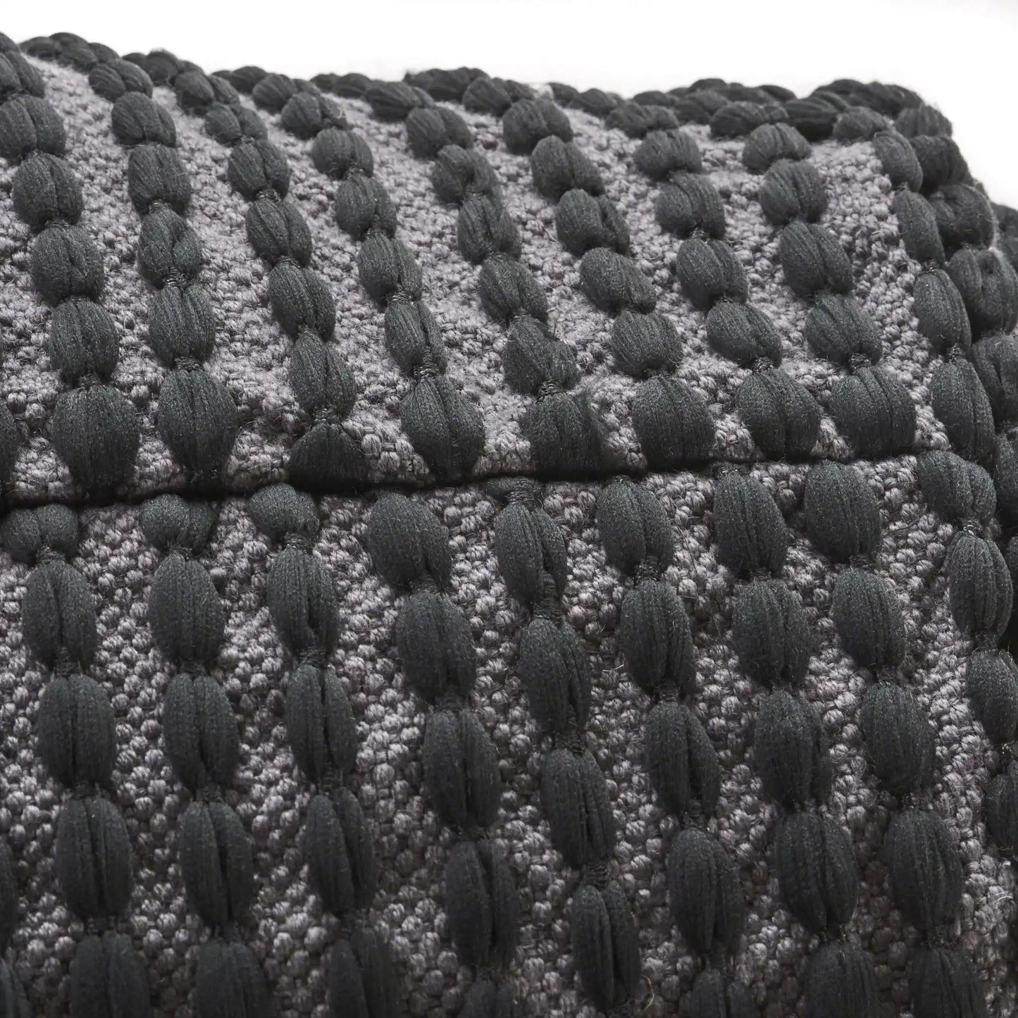 River Handcrafted Cylindrical Pouf in Water Resistant Fabric
