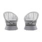 Modern Swivel Wicker Lounge Chair With Round Design