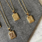 Bracha - INITIAL CARD NECKLACE