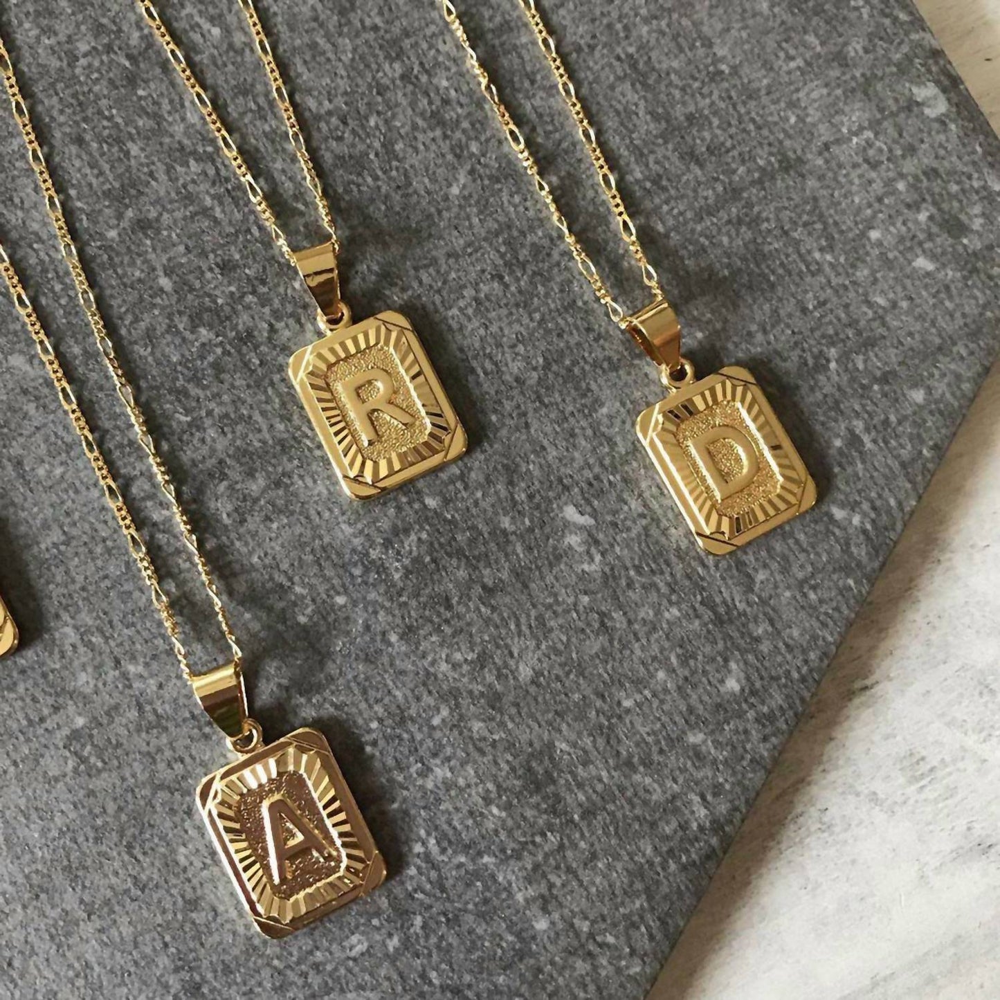 Bracha - INITIAL CARD NECKLACE