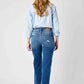 Judy Blue - Mid Rise Distressed Dad Jeans