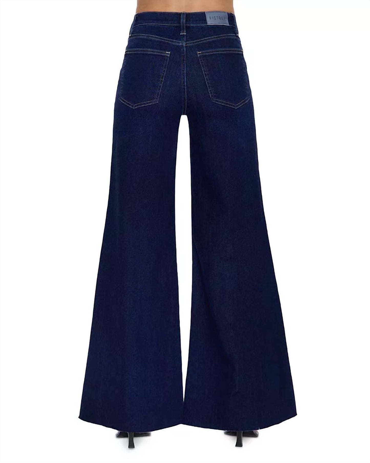 Pistola - Izzy Mid Rise Wide Leg Crop Jean