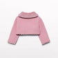 Abel & Lula - Baby Girls Faux Fur Collar Cardigan