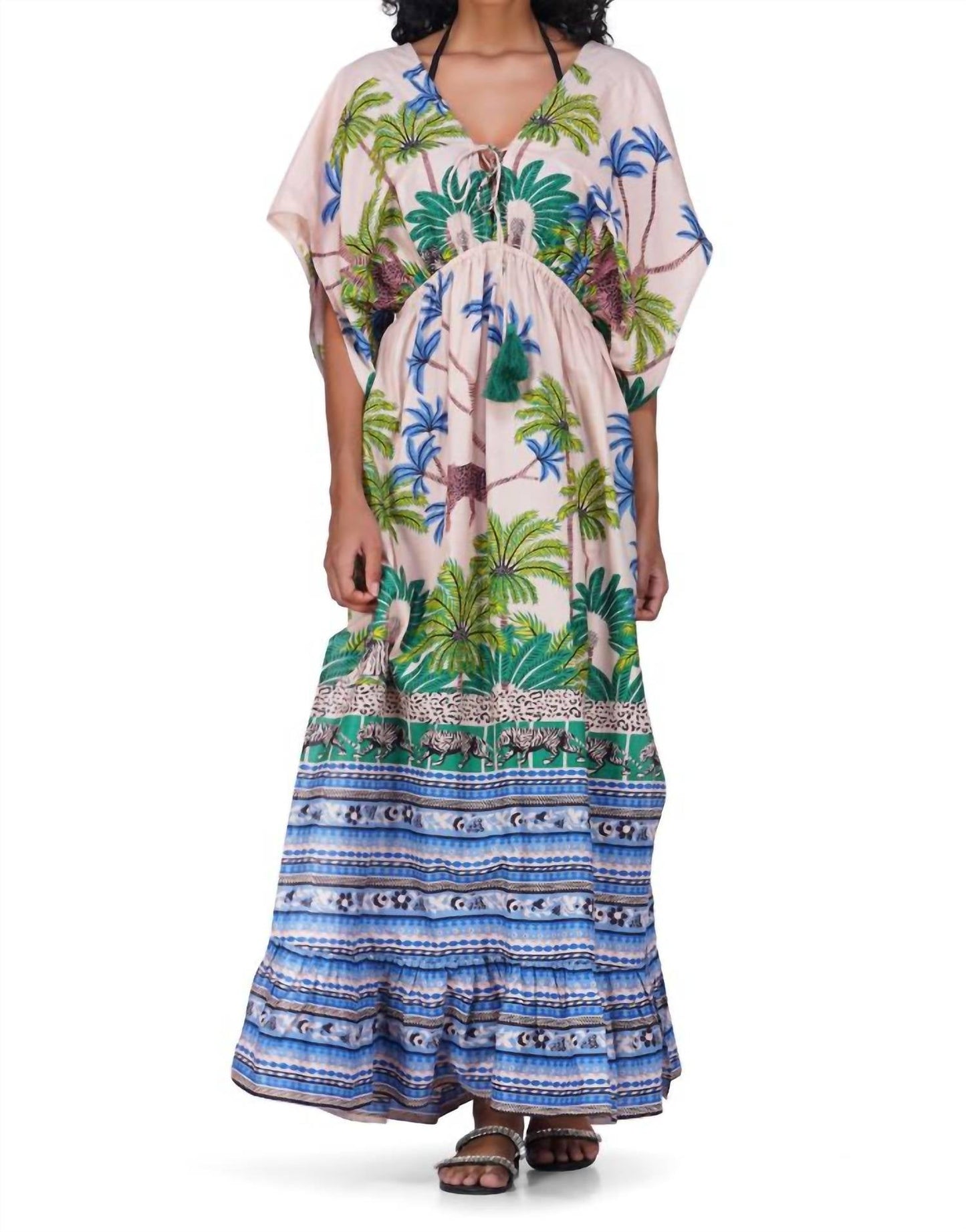 America & Beyond - Sasha Printed Maxi Cover Up