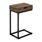 Accent Table, C - Shaped Contemporary Elegant Design
