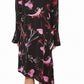 Topshop - Silk Asymmetrical Hem Floral Print Dress