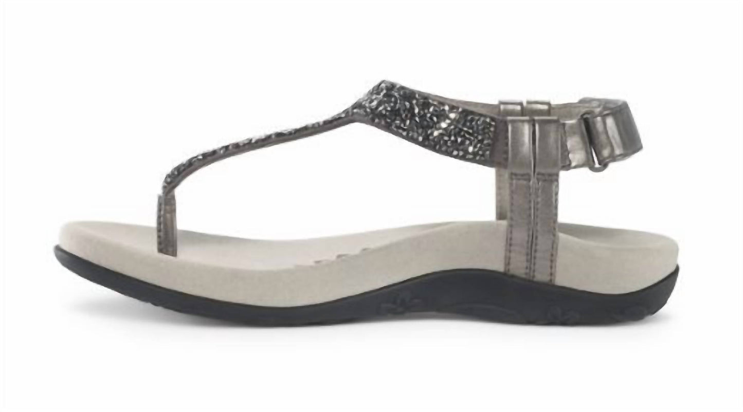 Aetrex - Women's Jade Sparkle Thong Sandals