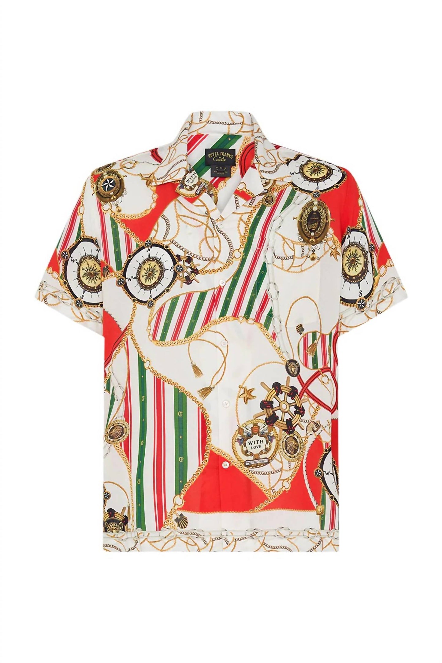 Camilla - MEN'S SHORT SLEEVE CAMP COLLARED SHIRT