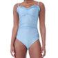 Ganni - Shine Gathered One Piece Swimsuit