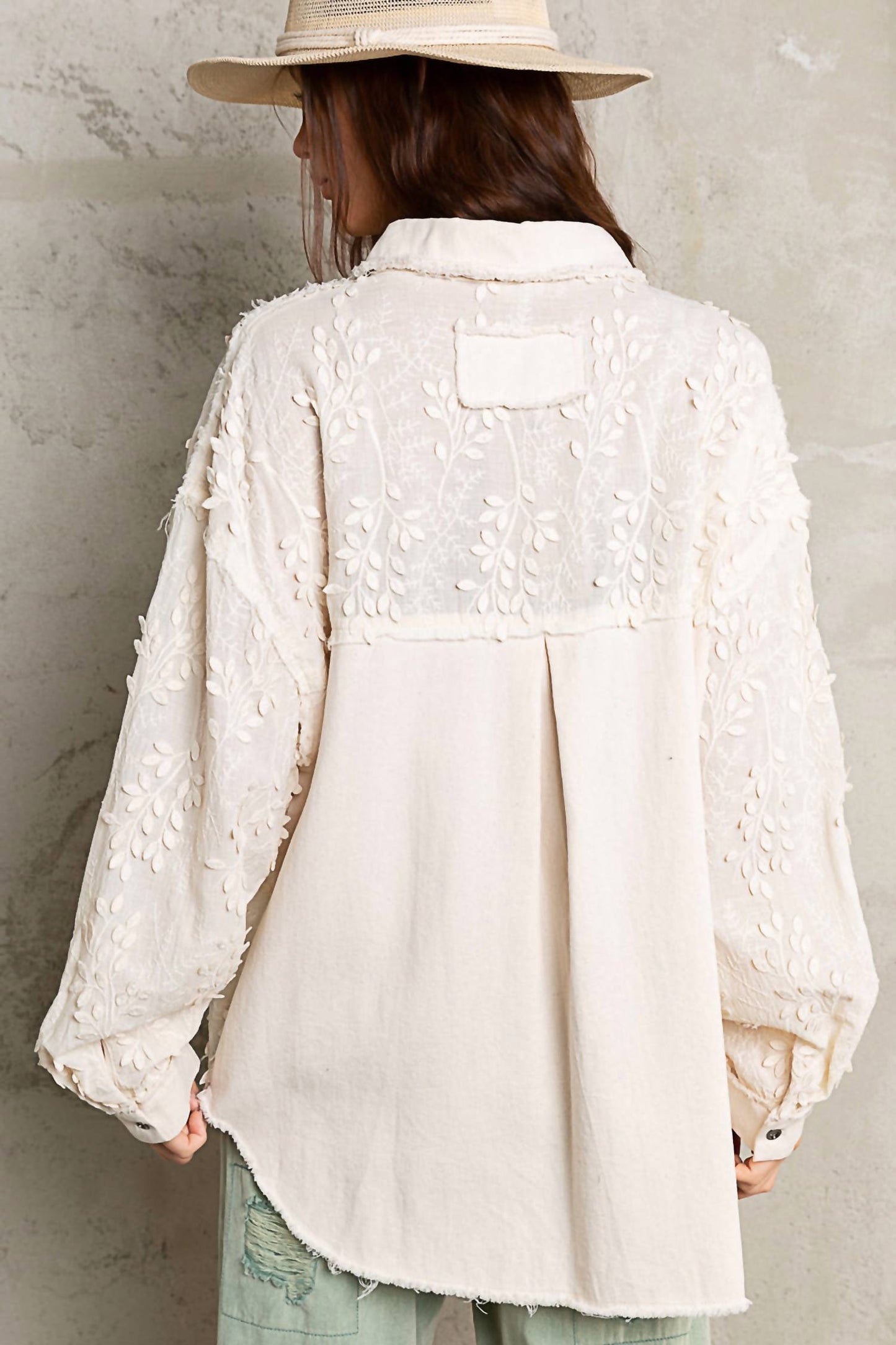 Pol - Embroidered Texture Jacket