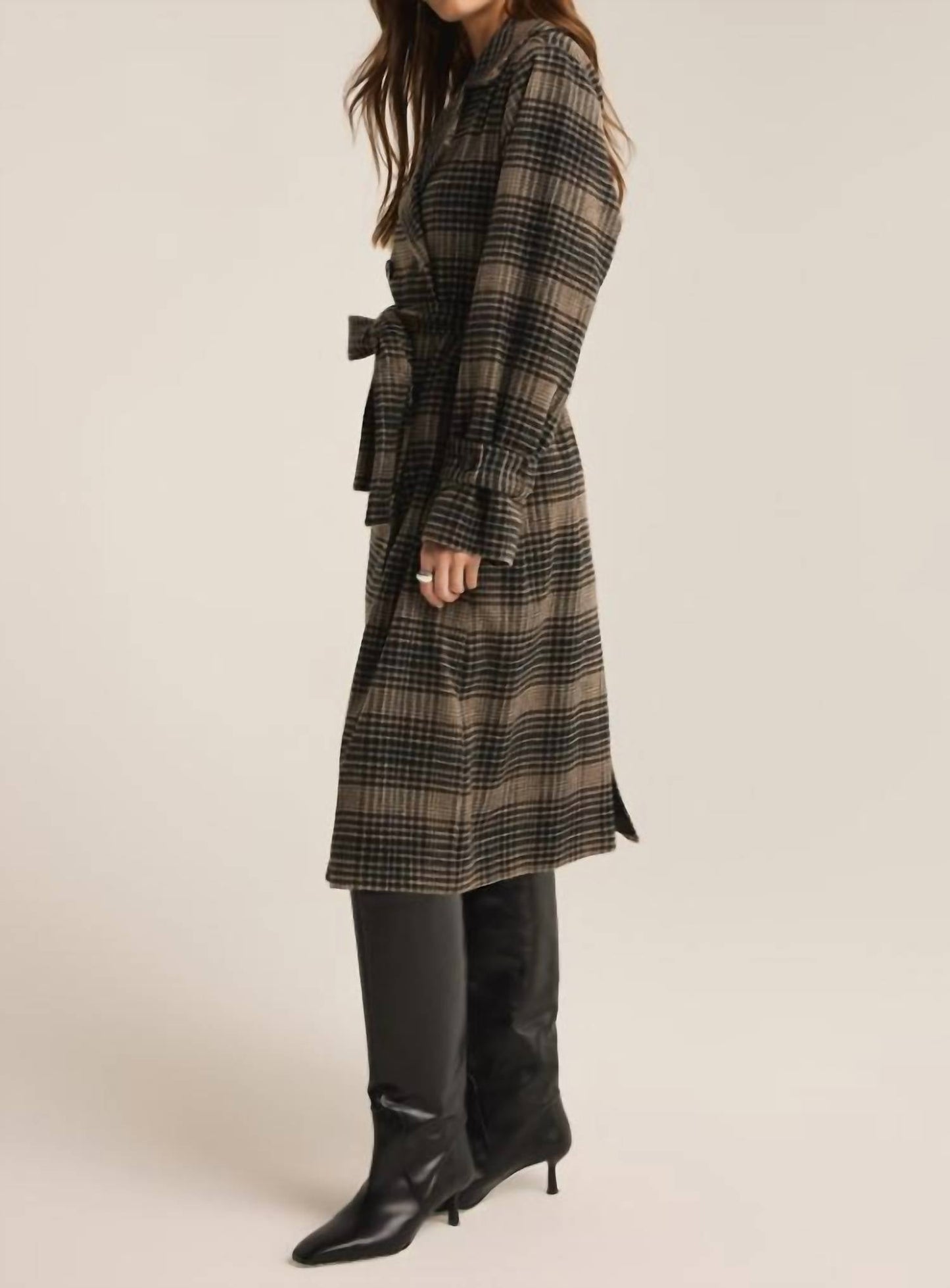 Z Supply - Women's Jackie Plaid Trench Coat
