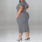 5Besties - Stripe Dress - Plus