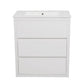 Double Sinks Bathroom Vanity Set with 2 Ceramic Basins