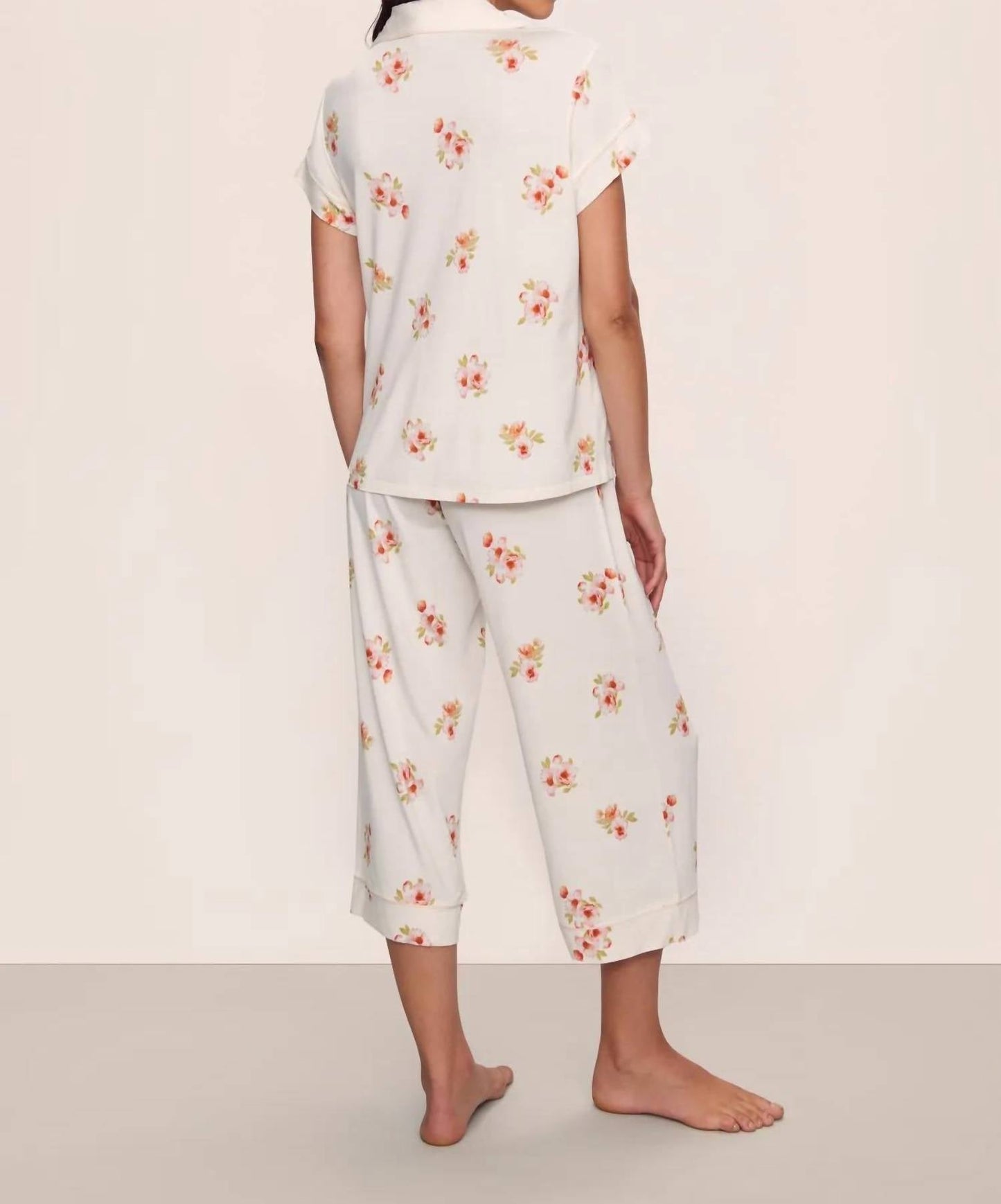 Eberjey - Gisele Short Sleeve Crop Pj Set