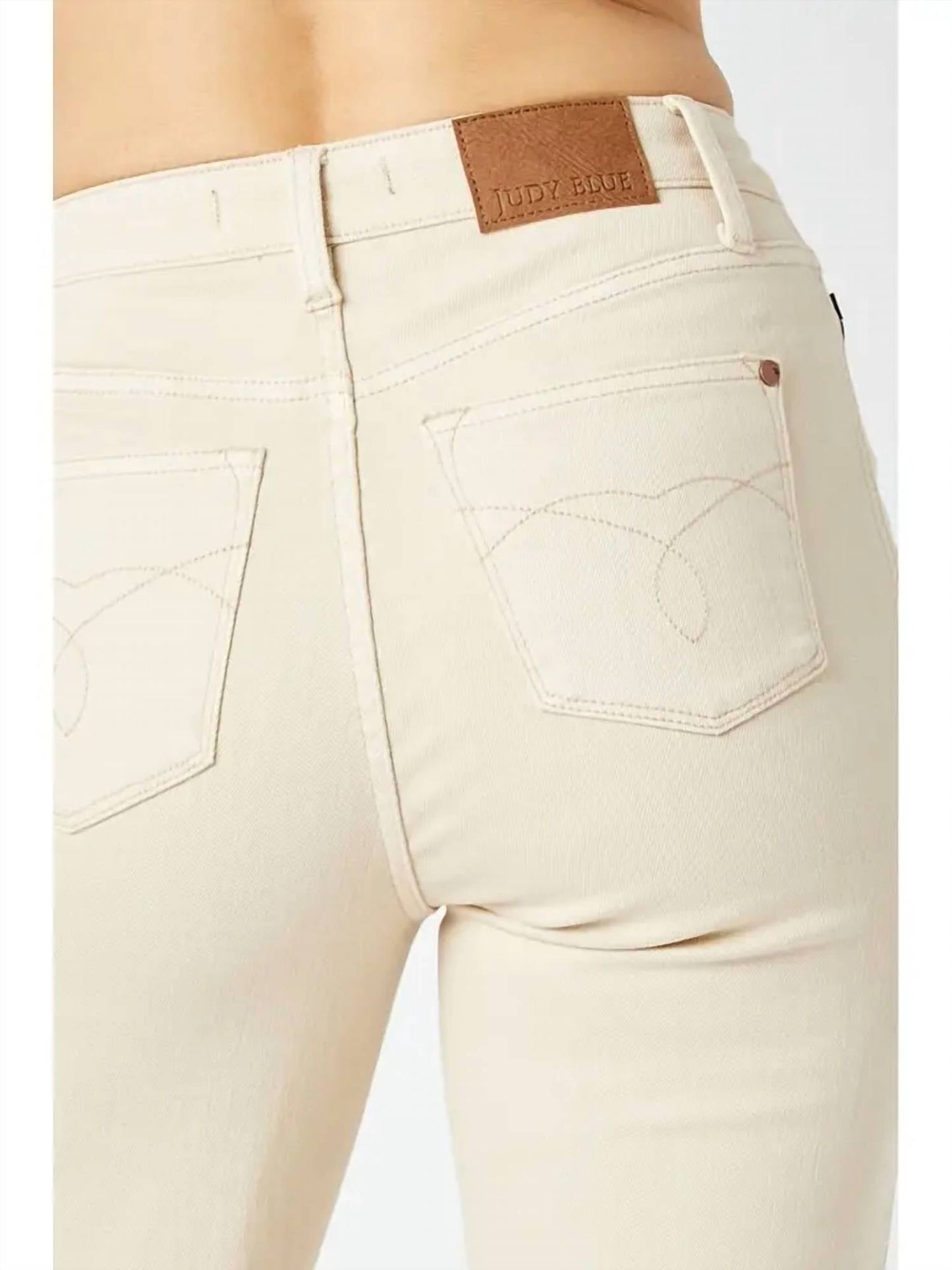 Judy Blue - High Waist Garment Dyed Crop Wide Leg Jeans