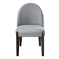 Clayten Gray Fabric and Espresso Finish Dining Chair (Set of 2)