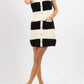 2.7 August Apparel - Elise Striped Knit Dress