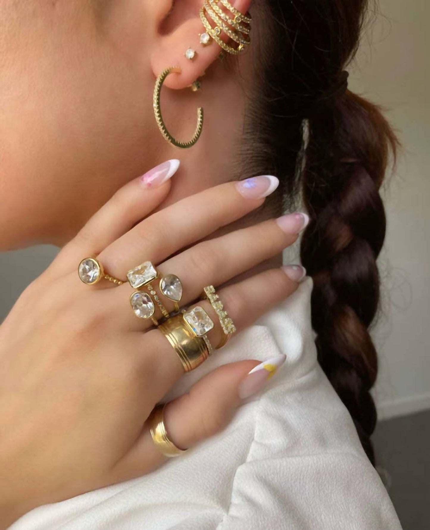 Melinda Maria - Women's Badass 1" Hoop Earrings