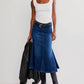 Free People - Zia Midi Denim Skirt