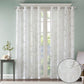 Palm Leaf Burnout Sheer Window Curtain White 50x63